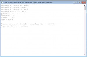 Hasil Compile Latihan#1