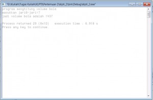 Hasil compile Latihan #2